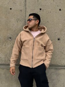 Casaca Beige Boxy para Hombre