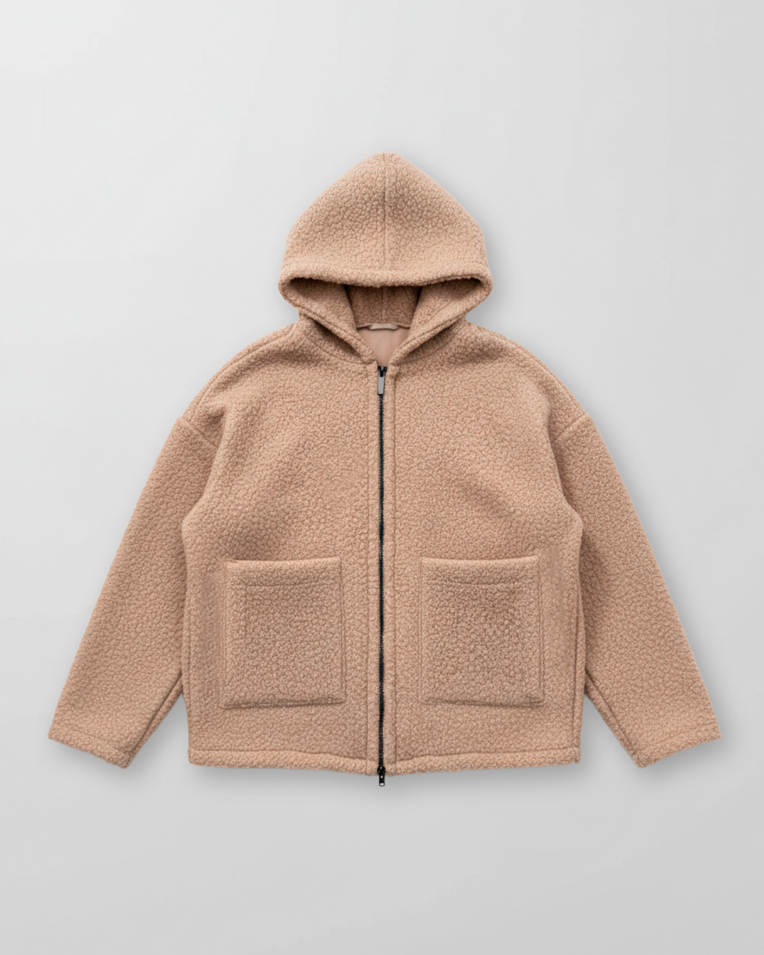 Casaca Beige Boxy Hombre} (1)