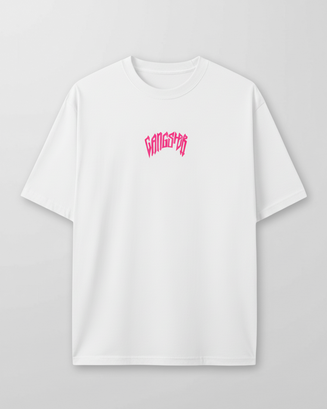 Polo Blanco Gangster hombre (2)