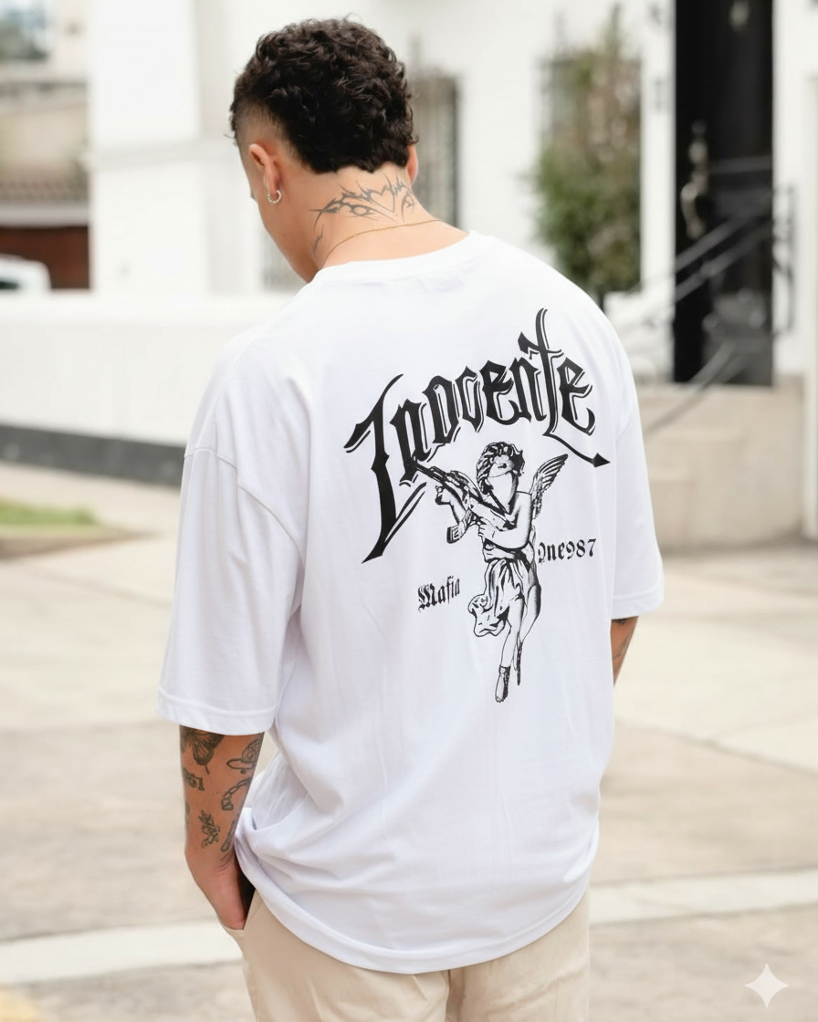 Polo Blanco Inocente Hombre (2) Polo blanco inocente para hombre