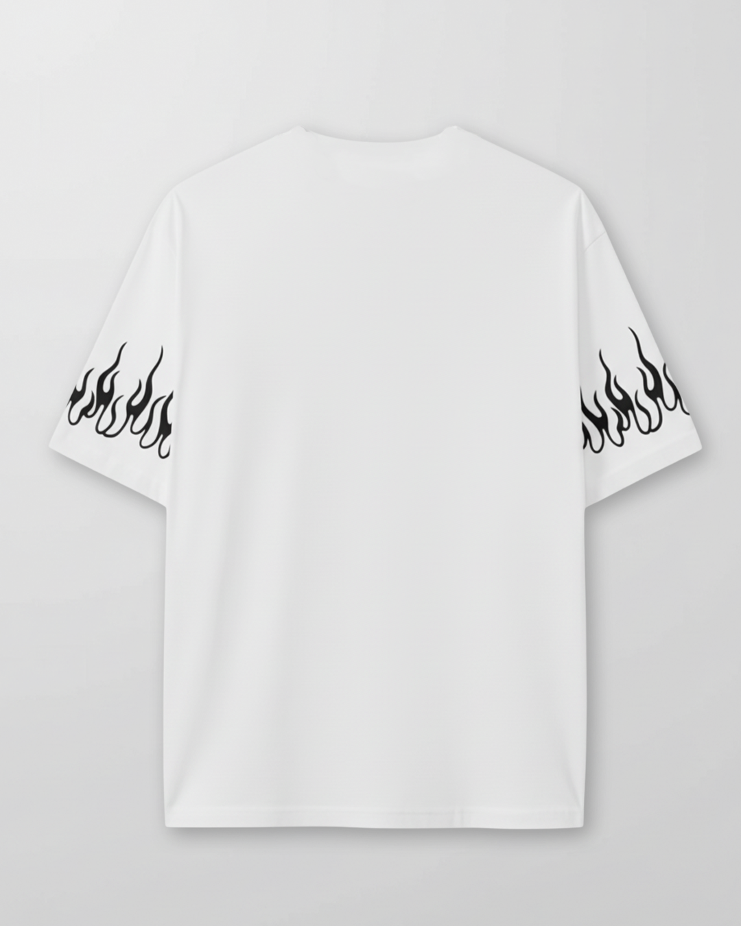 Polo Blanco Manga Fuego Hombre (1)