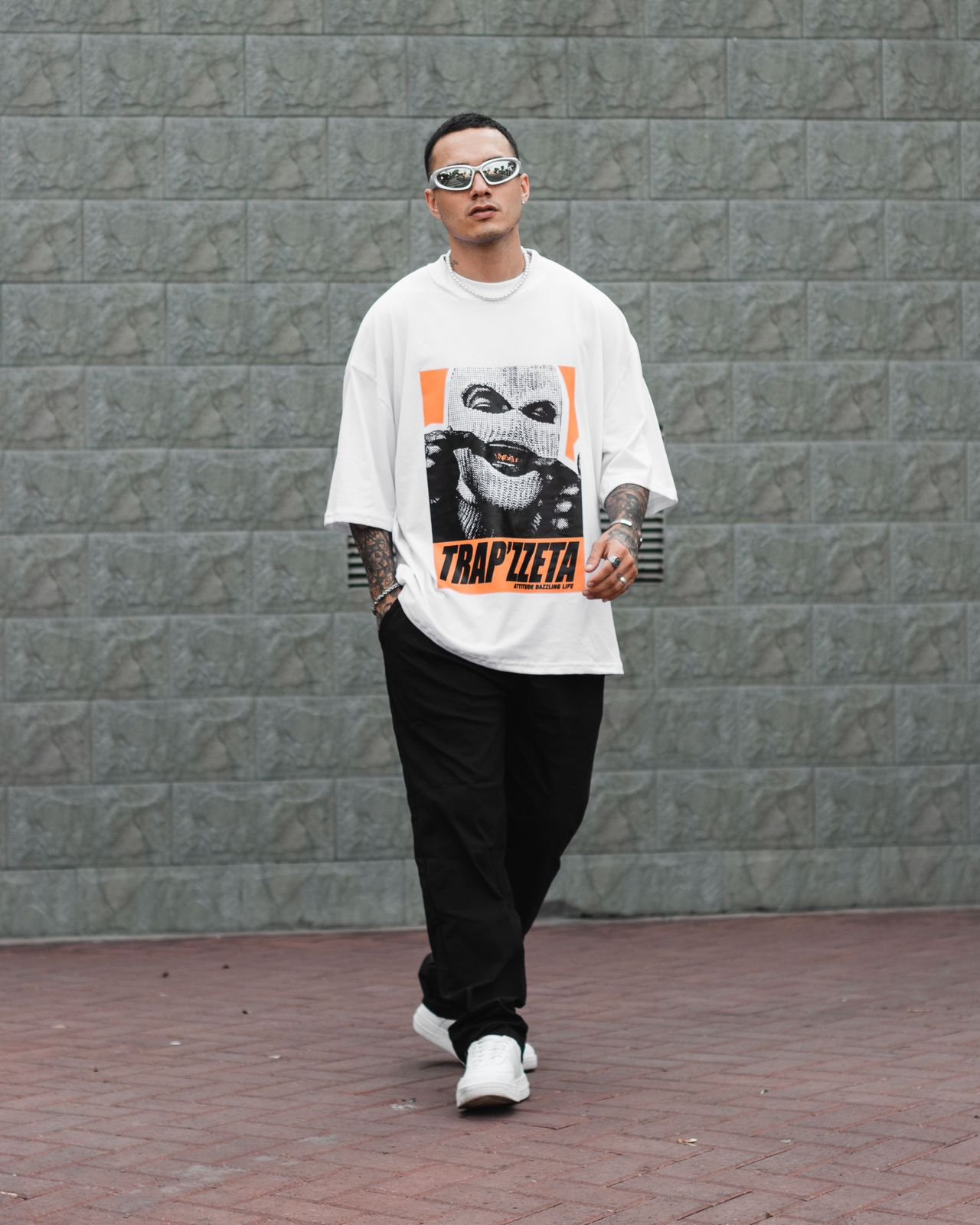 Polo Blanco Trapzeta (1) polo blanco trapzeta para hombre