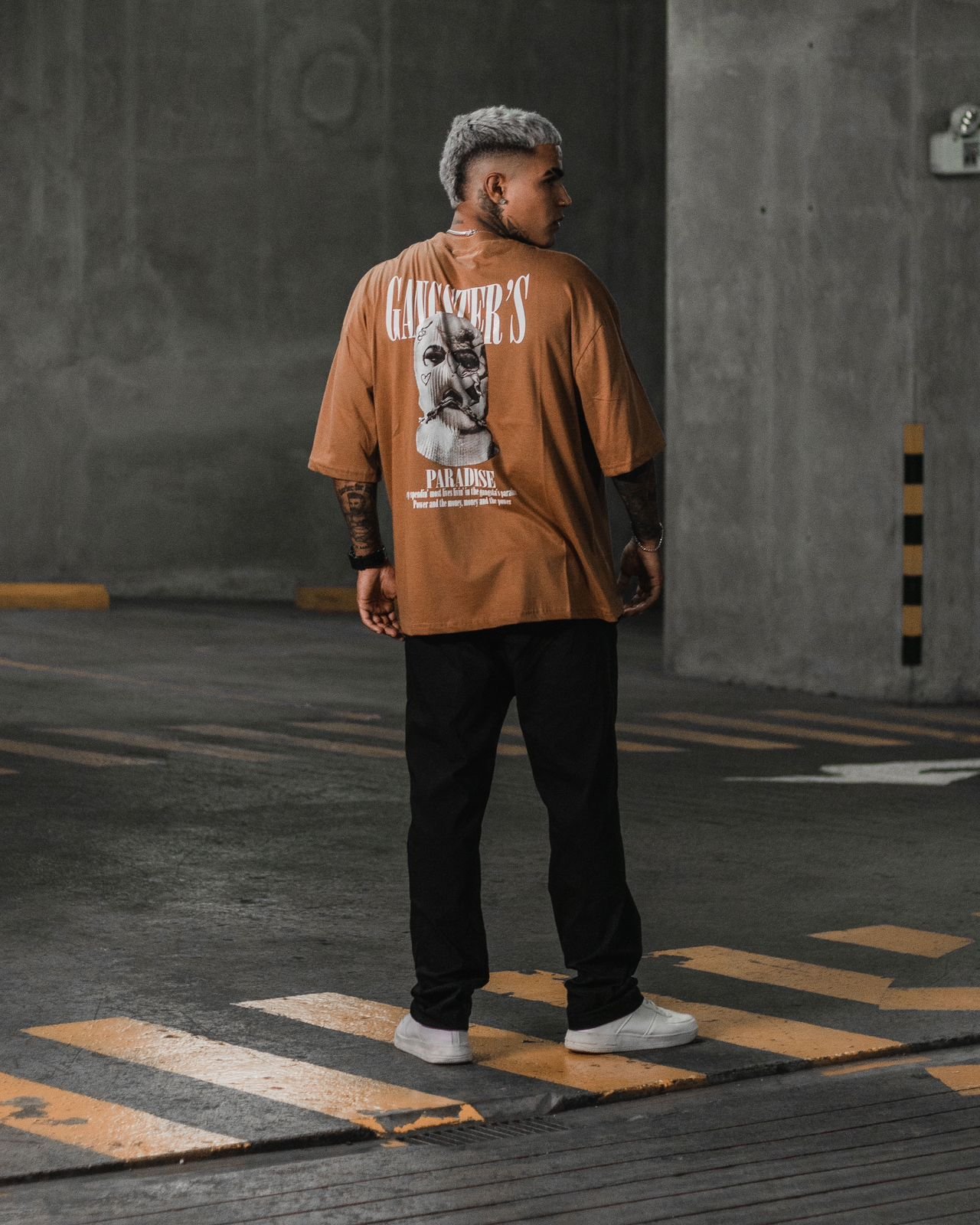 Polo Camell Gangster Hombre (1) Polo Camell Gangster para Hombre