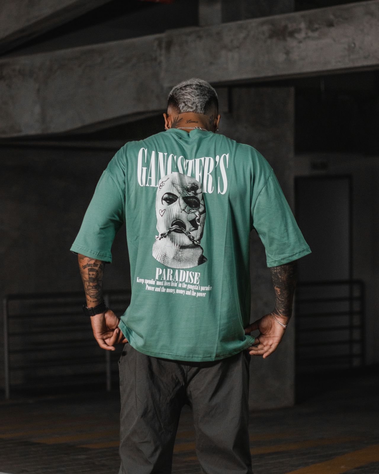 Polo Cemento Gangster Hombre (2) Polo Cemento Gangster para Hombre