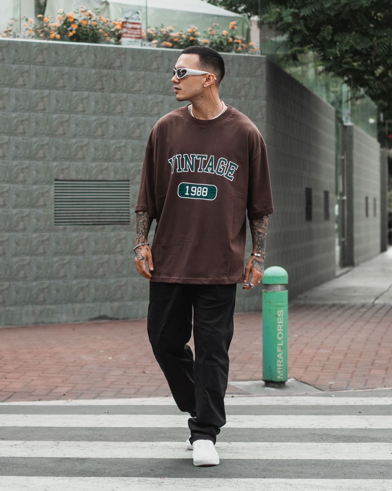 Polo Marron Vintage para Hombre