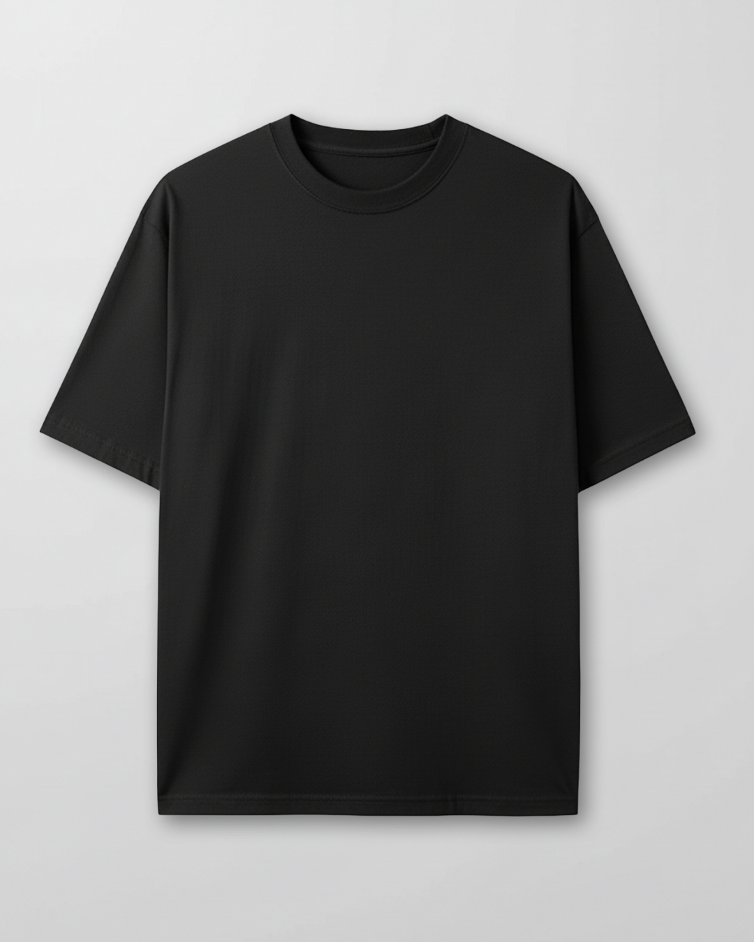 Polo Negro Oversize Hombre (1)