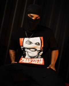 Polo Negro Trapzeta para Hombre