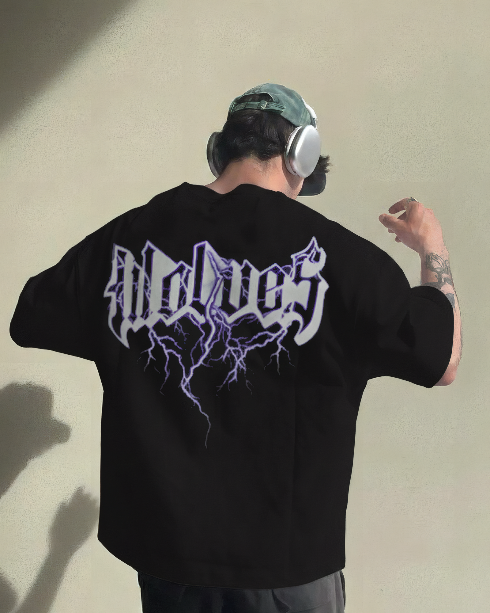 Polo Negro dark thunder para Hombre