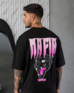 polo negro para hombre