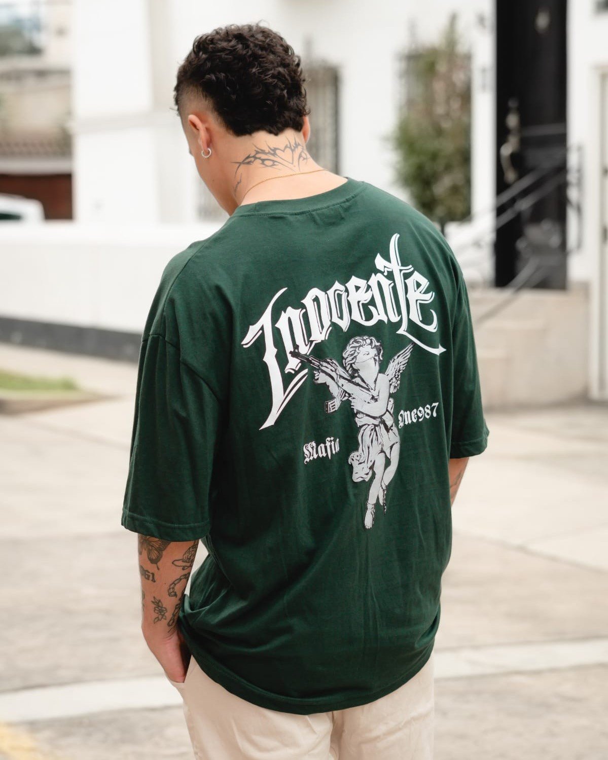 Polo verde Inocente para hombre