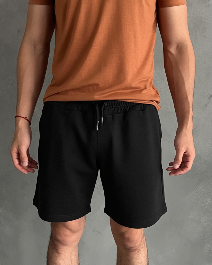 Short Negro Clasico Unisex (2) Short Negro Clasico para Unisex