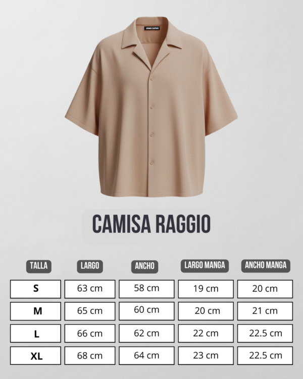 Camisa Beige Raggio | Hombre – 3×100.pe