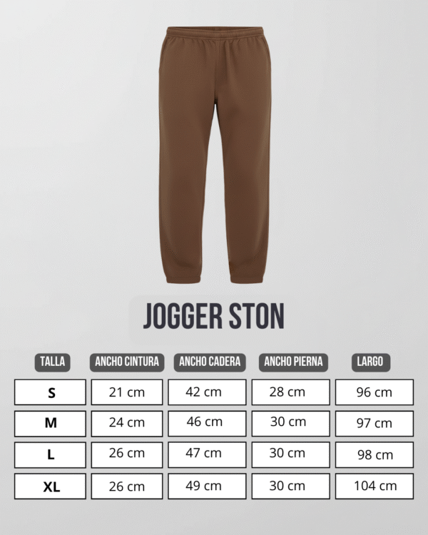 Jogger Negro Ston | Hombre – 3×100,pe