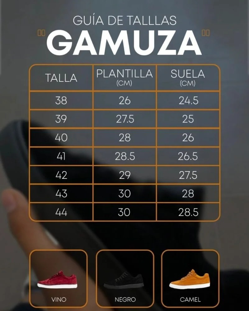 guia-de-tallas-zapatilla-gamuza