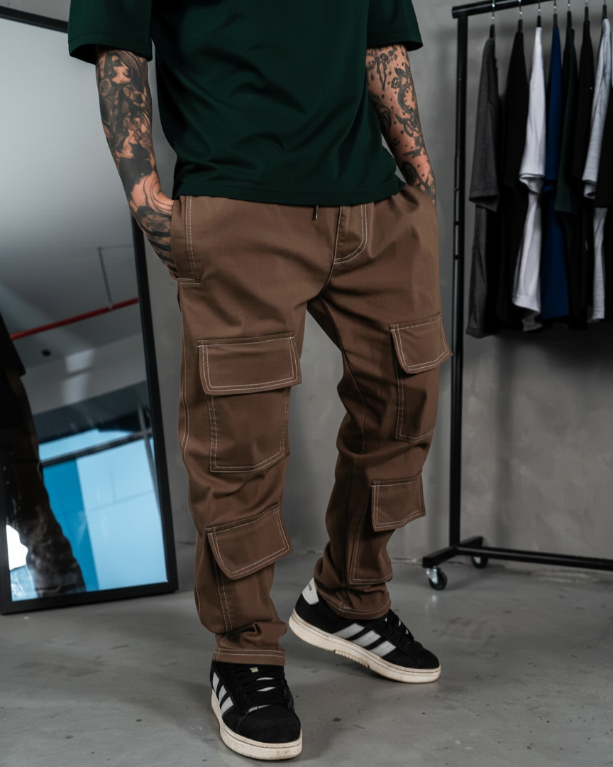 jogger-marron-drip-cargo-hombre (3) jogger marron para hombre