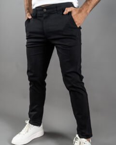 pantalón negro rafinato para hombre
