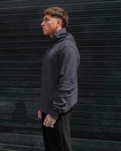 polera plomo rata para hombre