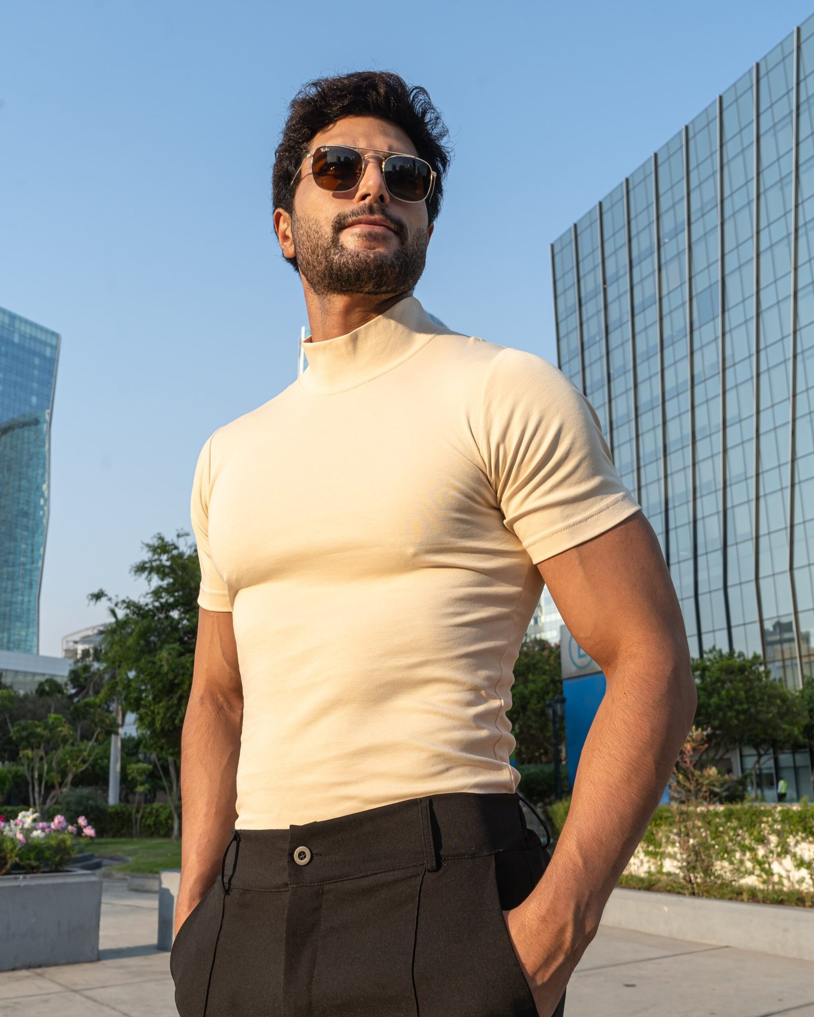 polo-beige-maniche-corte (1) polo beige maniche corte para hombre