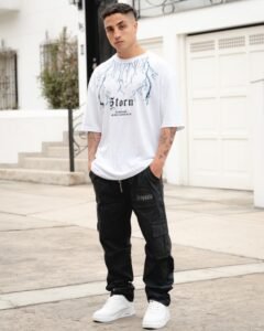 Polo Blanco Storm Oversize para Hombre