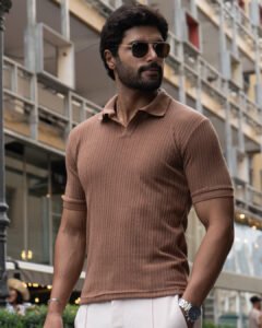 Polo Canela Camisero para Hombre