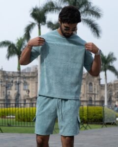 polo cemento para hombre