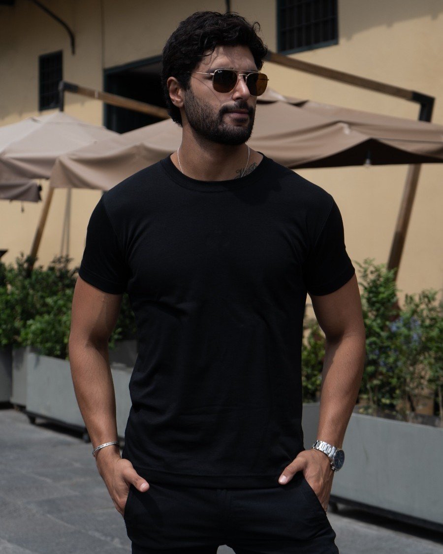 polo-negro-clasico (1) Polo Negro Clasico para Hombre