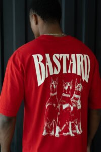 Polo Rojo Oversize para Hombre