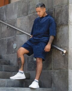 short azul picaso para hombre