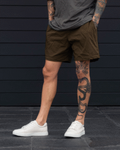 short marron ston para hombre