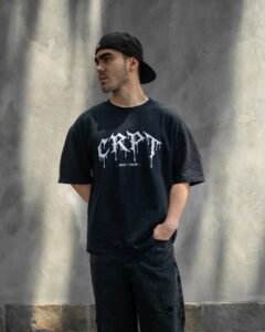 Polo Negro CRPT para Hombre