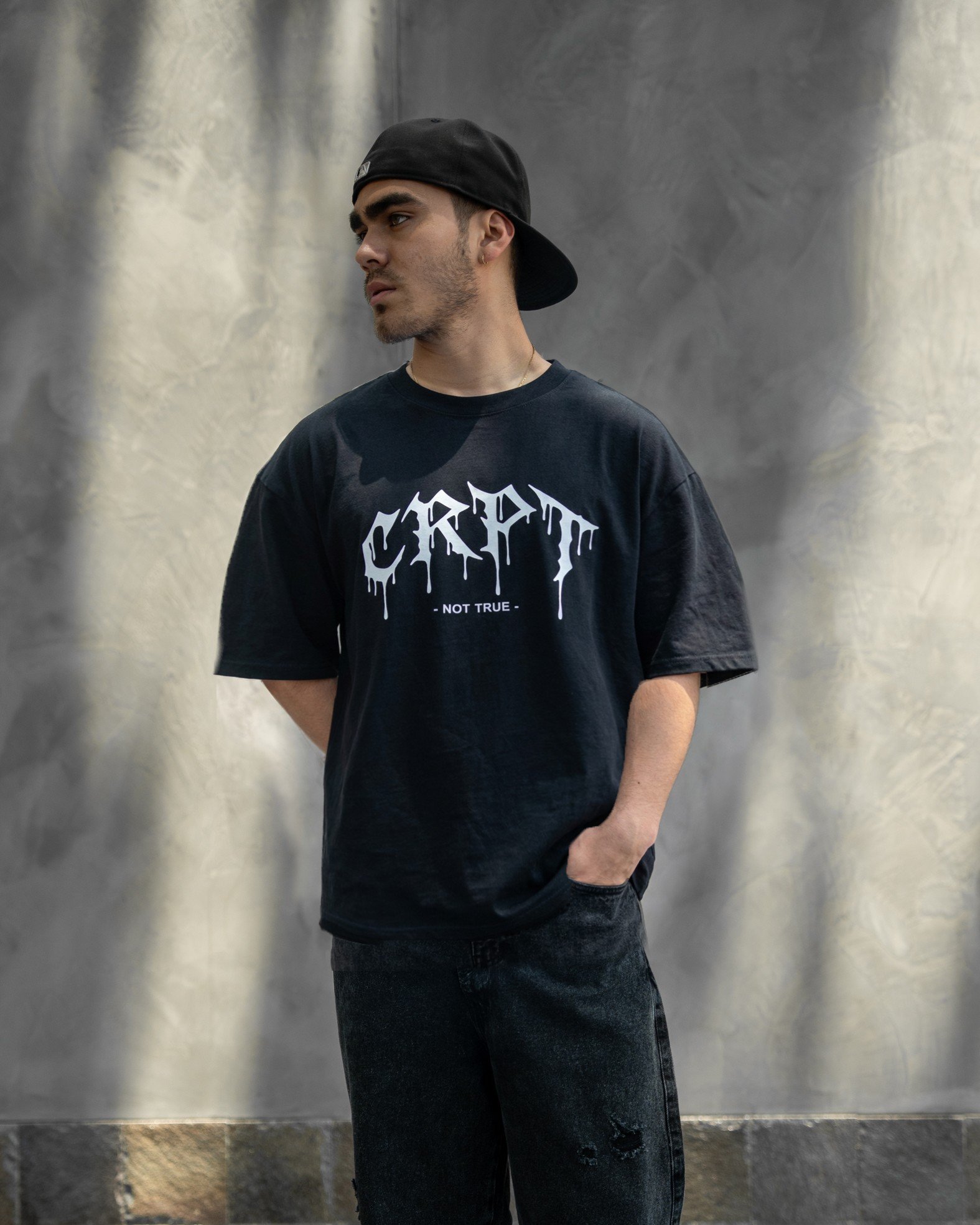 Polo Negro CRPT para Hombre