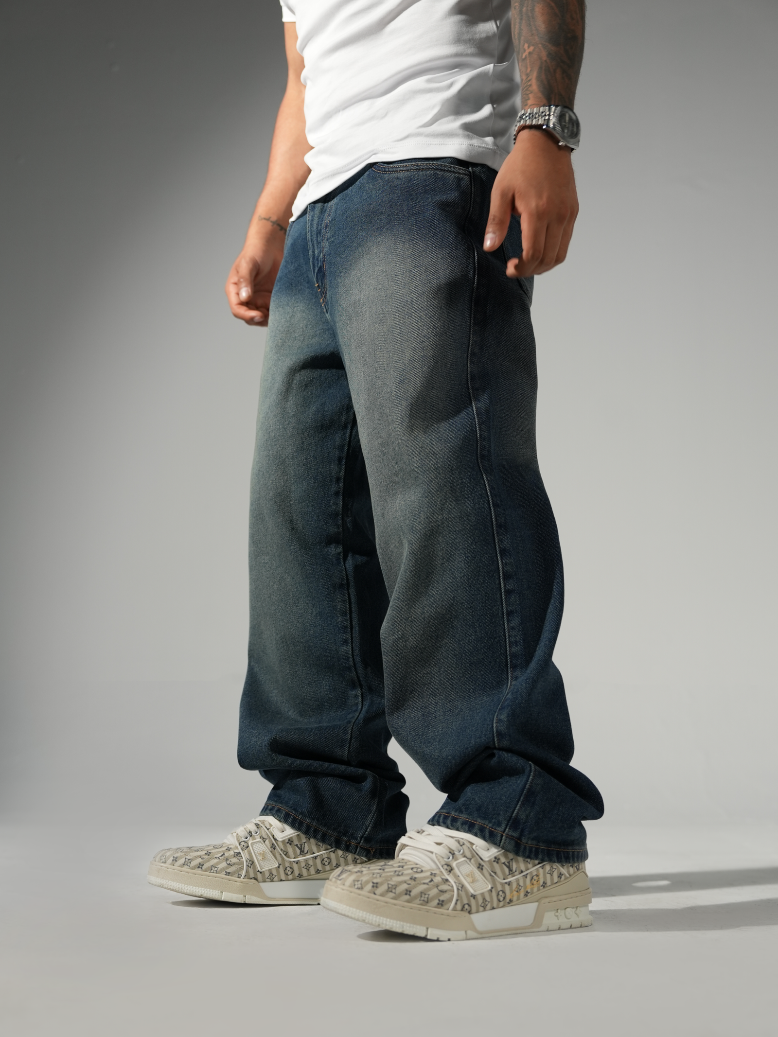 Jean Azul Baggy Vintage para hombre