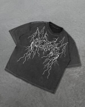 Polo Negro Lightning para hombre