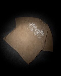 Polo Beige Never Back Down para Hombre