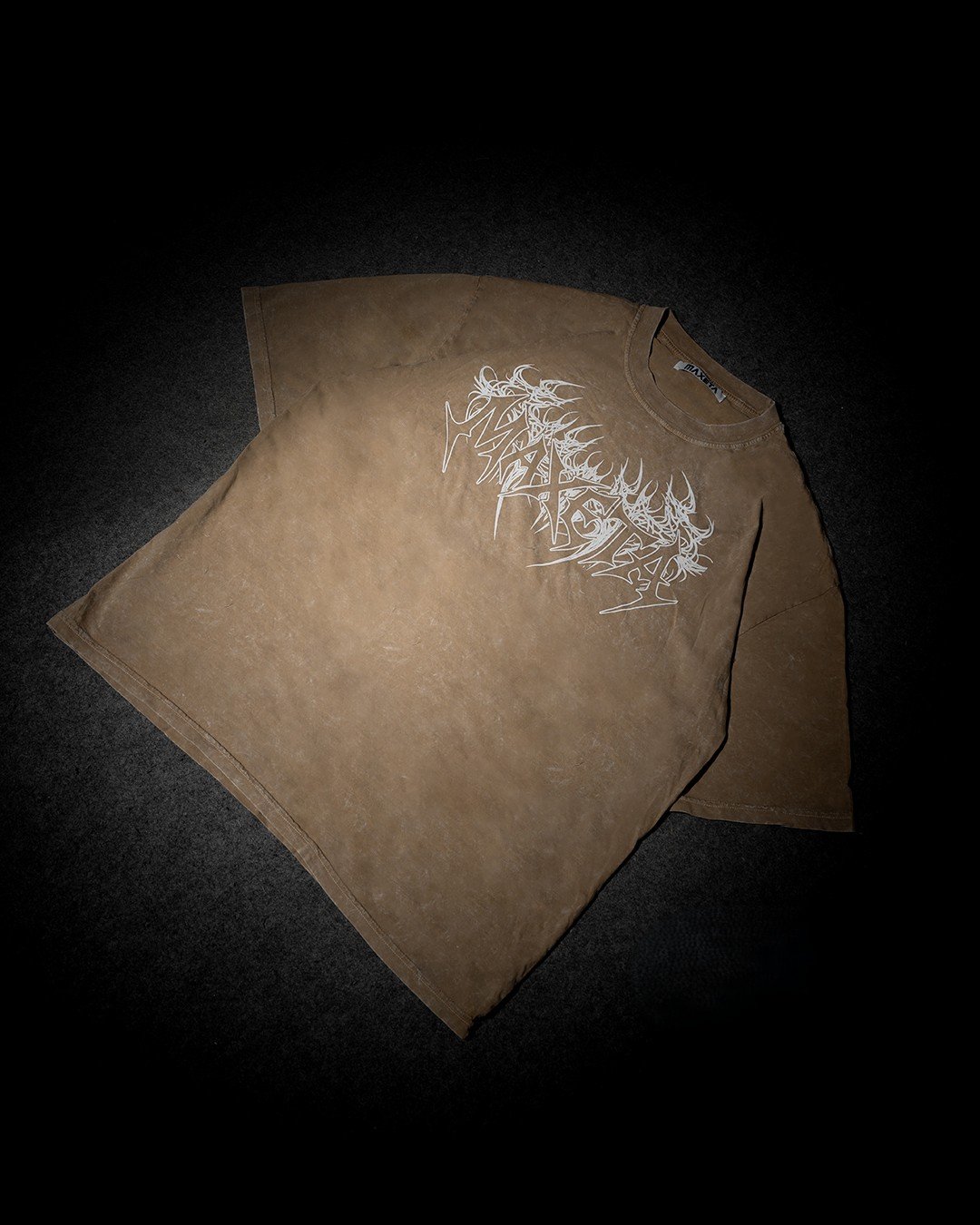 Polo Beige Never Back Down para Hombre