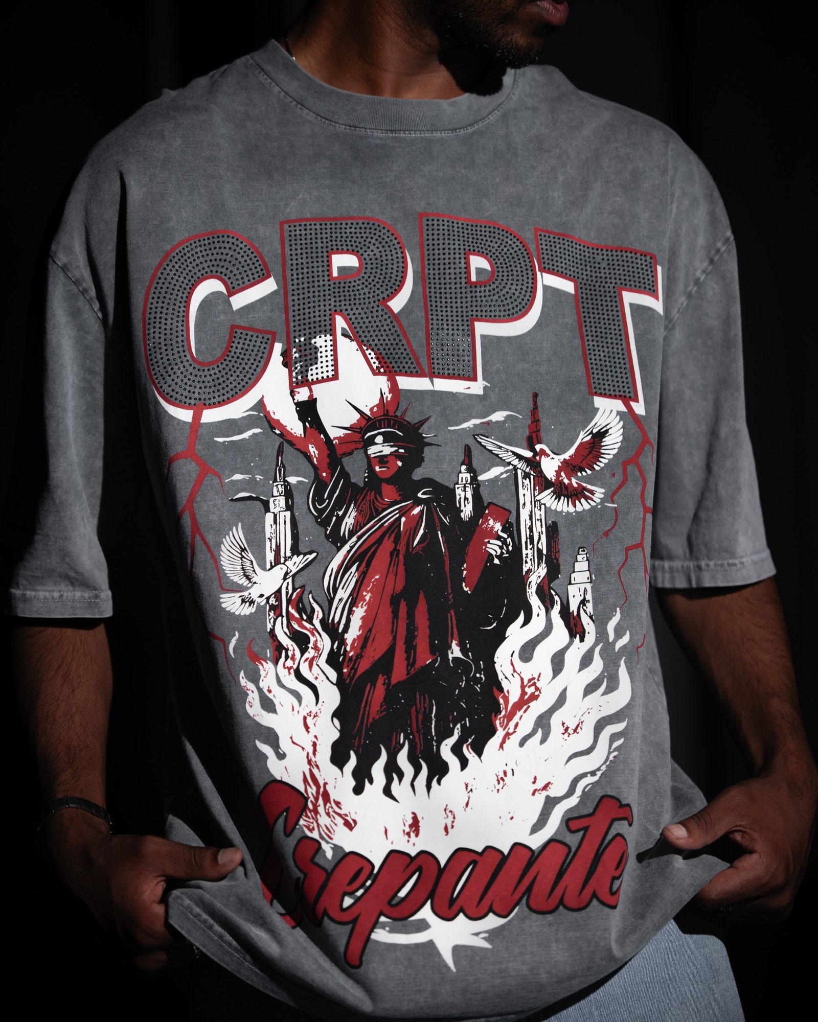 Polo Plomo Fuego Sagrado para Hombre