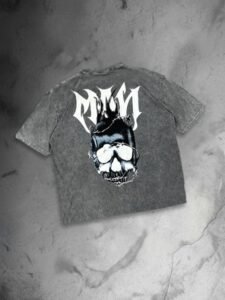 Polo Plomo SkullD para Hombre